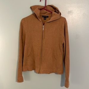 Women’s camel colored cardigan by Harold’s